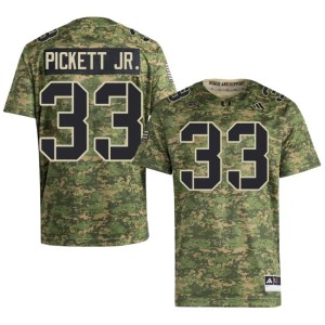 Camo Booker Pickett Jr. Canes Embroidery #33 College Football Mens Jersey 720666-230