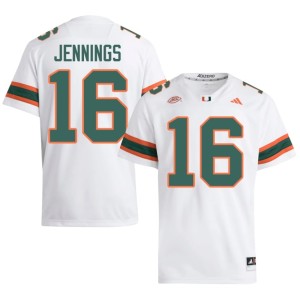 White Men College Football #16 Canes Official Ja'Boree Antoine Jerseys 377974-534