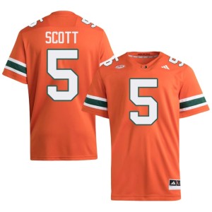Orange Men Miami College Football Justin Scott #5 Game Jersey 957966-413
