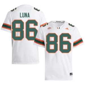White Kolby Luna Official UM #86 College Football Men Jersey 895161-397