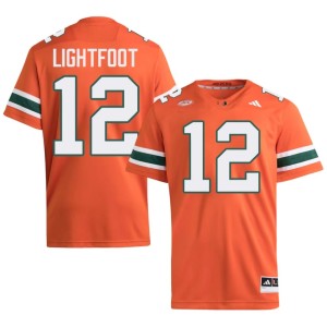 Orange Marquise Lightfoot #12 College Football UMiami Replica Men's Jersey 512539-912