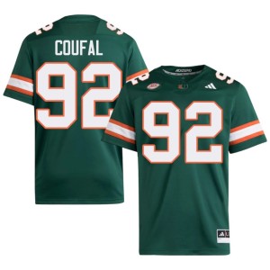Green Samuel Coufal Men's Miami #92 Embroidery College Football Jersey 292887-551