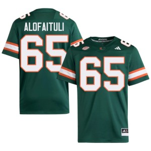 Green Limited Seuseu Alofaituli Men UM Hurricanes #65 College Football Jersey 527246-764