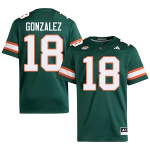 Green College Football Vinny Gonzalez Men #18 2026 Miami Hurricanes Jerseys 787292-948