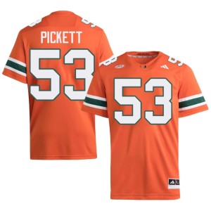 Orange UM Player Canon Pickett #53 Men College Football Jerseys 669222-326