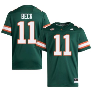Green Mens Carson Beck #11 College Football UM Official Jerseys 638549-563