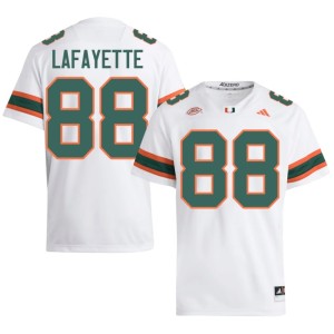 White DeAnthony Lafayette College Football #88 Official Miami Men Jersey 579757-597