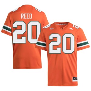 Orange Ed Reed College Football #20 UM Hurricanes Mens NCAA Jerseys 358604-992