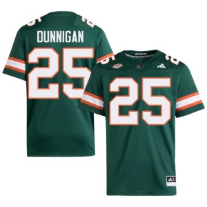 Green High School #25 College Football JJ Dunnigan Miami Mens Jerseys 383713-430
