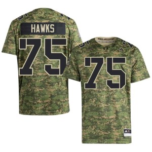 Camo Mens NCAA Jacob Hawks Hurricanes College Football #75 Jerseys 734254-606