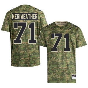 Camo Alumni University of Miami Mens #71 College Football Jamal Meriweather Jerseys 704972-366