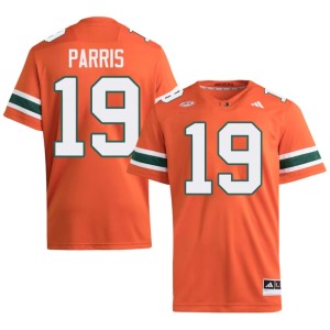 Orange Mens Milan Parris Replica Canes College Football #19 Jersey 774427-403