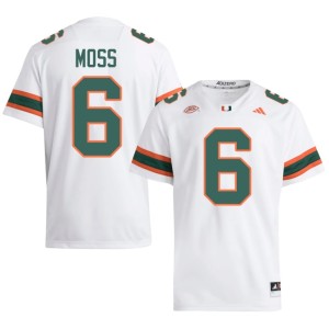 White UM #6 College Football Men University Santana Moss Jersey 688710-461