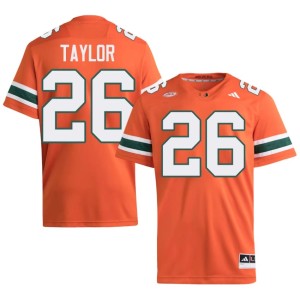 Orange University of Miami College Football Sean Taylor University #26 Men's Jerseys 593776-876