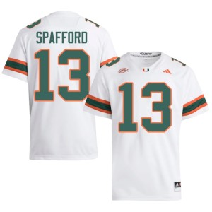 White College Football Mens Embroidery #13 Miami of Florida Vance Spafford Jerseys 415835-871