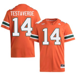 Orange College Football #14 Miami Men's Vinny Testaverde Alumni Jersey 392970-464