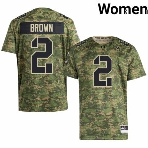 Camo UM Hurricanes Women #2 College Football Stitched Damari Brown Jerseys 219871-768