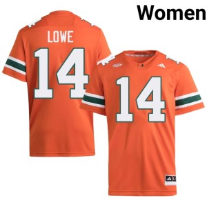 Orange High School Hayden Lowe #14 Miami of Florida College Football Womens Jersey 601948-194