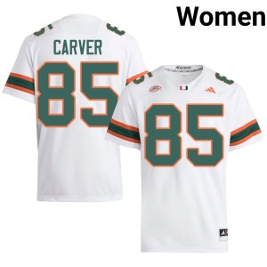 White Jackson Carver College Football Alumni Womens The U #85 Jersey 328218-242