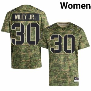 Camo #30 Official Miami of Florida College Football Women's Kellen Wiley Jr. Jersey 199873-579