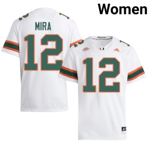 White NCAA #12 Womens Marquise Lightfoot UM College Football Jerseys 869041-175