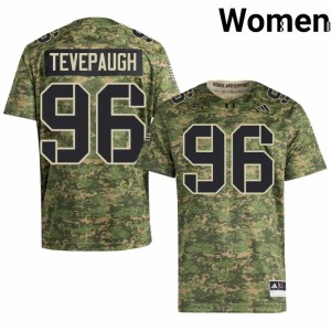 Camo Tucker Tevepaugh Player College Football #96 Hurricanes Women Jerseys 978853-554