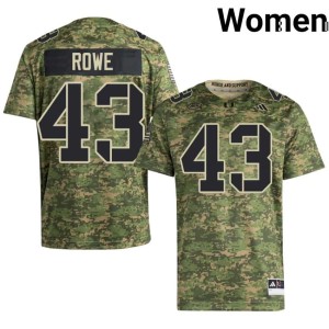 Camo Women College Football Canes Tyler Rowe #43 Limited Jerseys 615689-431