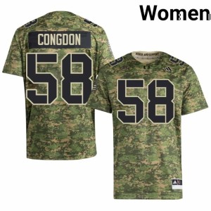 Camo Ben Congdon Official #58 Hurricanes Womens College Football Jersey 897656-183