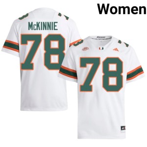White Bryant McKinnie Women College Football #78 UMiami Hurricanes NCAA Jerseys 756957-788