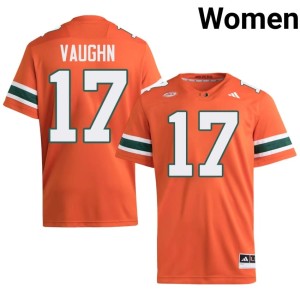 Orange College Football Alumni Cam Vaughn #17 Women's Miami Jerseys 460304-138