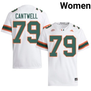 White University College Football The U Jackson Cantwell Women's #79 Jersey 799685-490