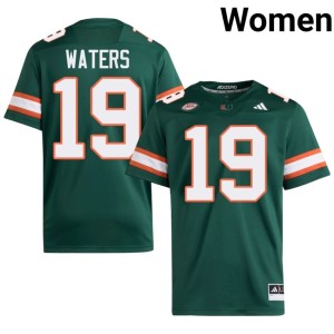 Green Jaelen Waters Women's #19 UMiami Player College Football Jersey 101643-519