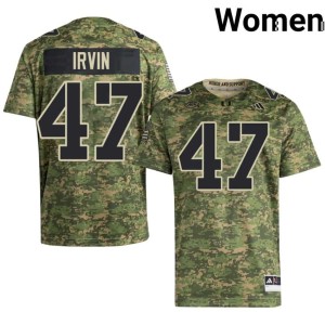 Camo UM Hurricanes Womens College Football NCAA Michael Irvin #47 Jersey 256381-363