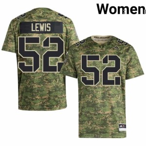 Camo Women #52 Ray Lewis College Football Hurricanes High School Jersey 921587-205
