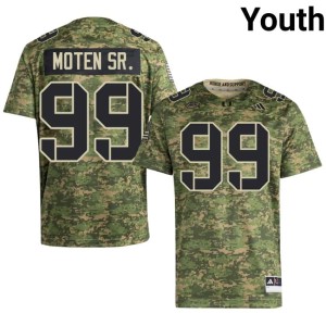 Camo Ahmad Moten Sr. Hurricanes Youth #99 Game College Football Jersey 622328-729