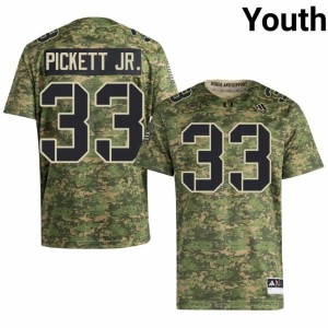 Camo Booker Pickett Jr. Youth Official #33 College Football UMiami Jerseys 492053-290