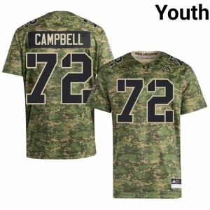 Camo Demetrius Campbell Official #72 Youth Hurricanes College Football Jerseys 386782-922