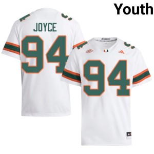 White College Football Dylan Joyce Youth Miami Hurricanes Game #94 Jerseys 325572-824