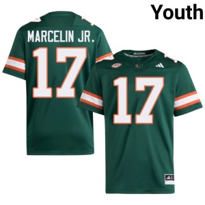 Green Ezekiel Marcelin Jr. Miami College Football Youth Alumni #17 Jerseys 690742-445