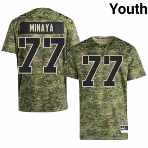 Camo The U Juan Minaya College Football #77 Youth Official Jerseys 764964-527