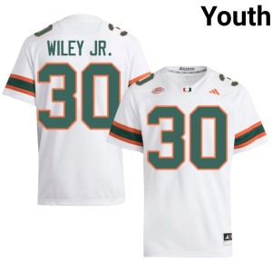 White Youth The U Kellen Wiley Jr. 2026 College Football #30 Jersey 966362-757