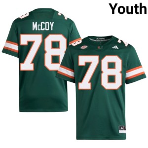 Green UMiami Hurricanes Matthew McCoy #78 2026 Youth College Football Jersey 920904-503