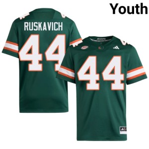 Green Owen Ruskavich Miami Youth College Football Stitched #44 Jersey 438827-318