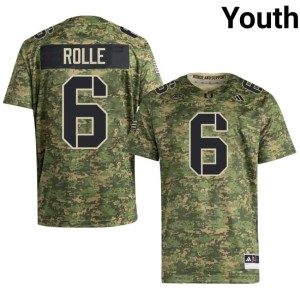 Camo #6 The U High School Youth Antrel Rolle College Football Jerseys 597473-888