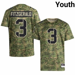 Camo Hurricanes #3 College Football Bryce Fitzgerald Youth University Jersey 103576-781