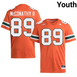 Orange Hurricanes Youth Cole McConathy II #89 College Football Alumni Jersey 436331-260