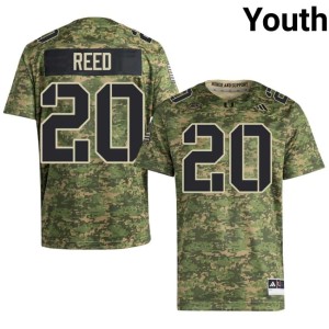 Camo University Youth UMiami Ed Reed College Football #20 Jersey 948684-150