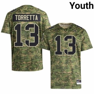 Camo Youth Limited College Football #13 Gino Torretta UMiami Jerseys 114089-526