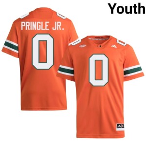 Orange #0 Youth College Football Girard Pringle Jr. University UM Jersey 993539-763