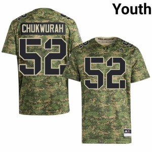 Camo Isaac Chukwurah Miami #52 College Football Youth University Jerseys 789353-452